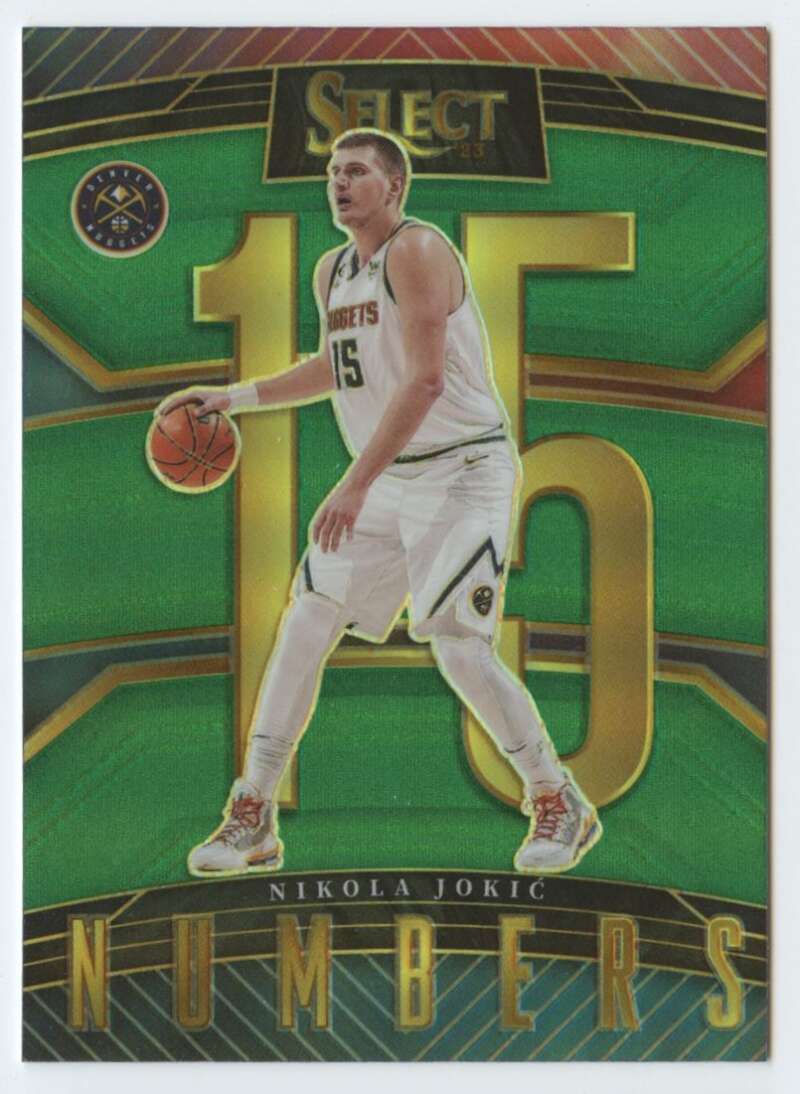 2022-23 Panini Select Numbers Green Prizms