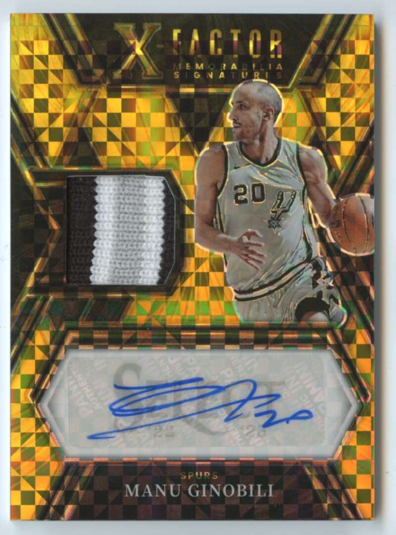 2022-23 Panini Select X-Factor Memorabilia Signatures Gold