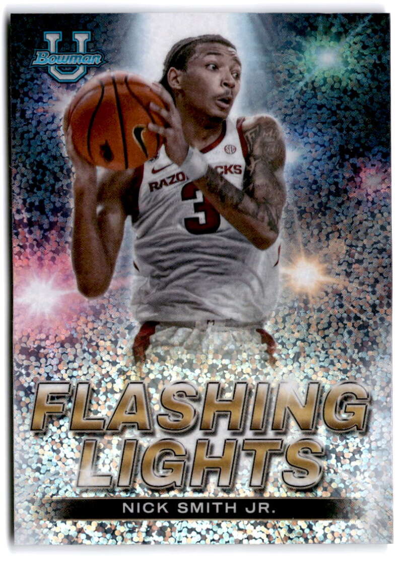 2022-23 Bowman University Best Flashing Lights Refractor Speckle