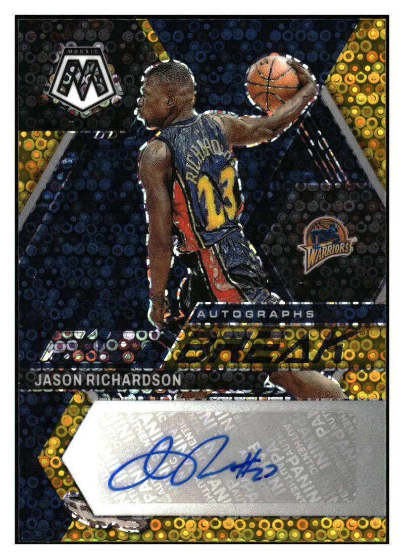 2022-23 Panini Mosaic Autographs Fast Break Gold