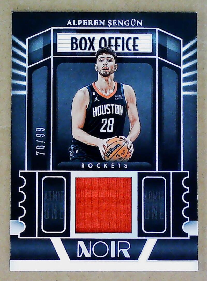 2022-23 Panini Noir Box Office Memorabilia