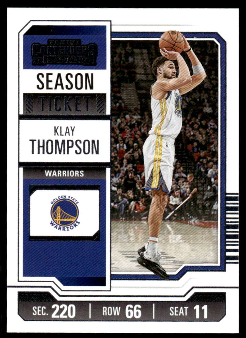 2023-24 Panini Contenders Season Ticket Retail #5 Klay Thompson NM-MT Warriors