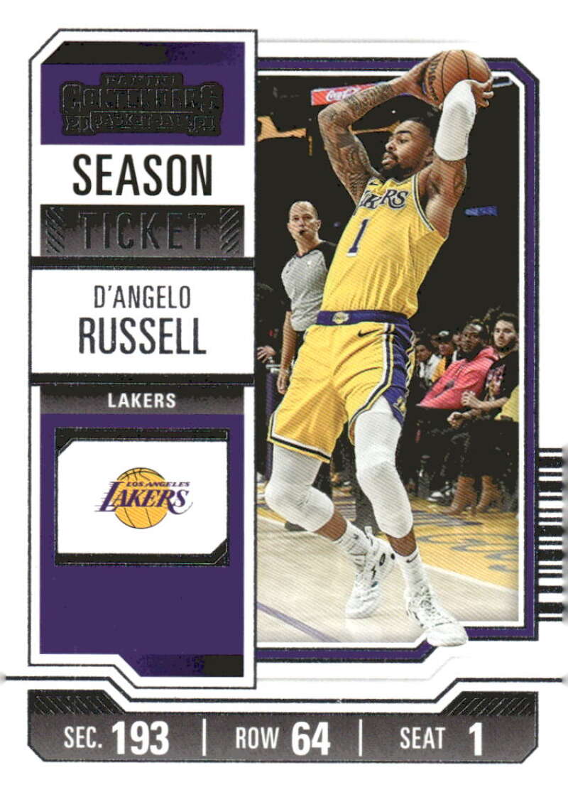 2023-24 Panini Contenders Season Ticket Retail #63 D'Angelo Russell NM-MT Lakers