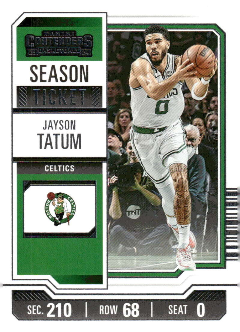 2023-24 Panini Contenders Season Ticket Retail #77 Jayson Tatum NM-MT Celtics