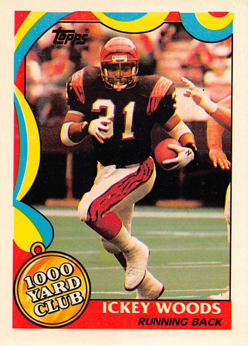 1989 Topps 1000 Yard Club #6 Eddie Brown Cincinnati Bengals