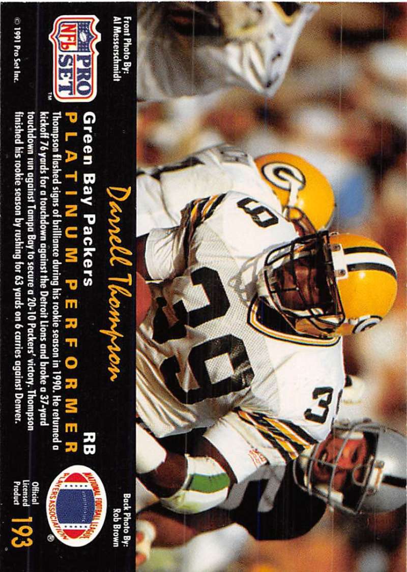 #506 Robert Brown - Green Bay Packers - 1991 Pro Set Football