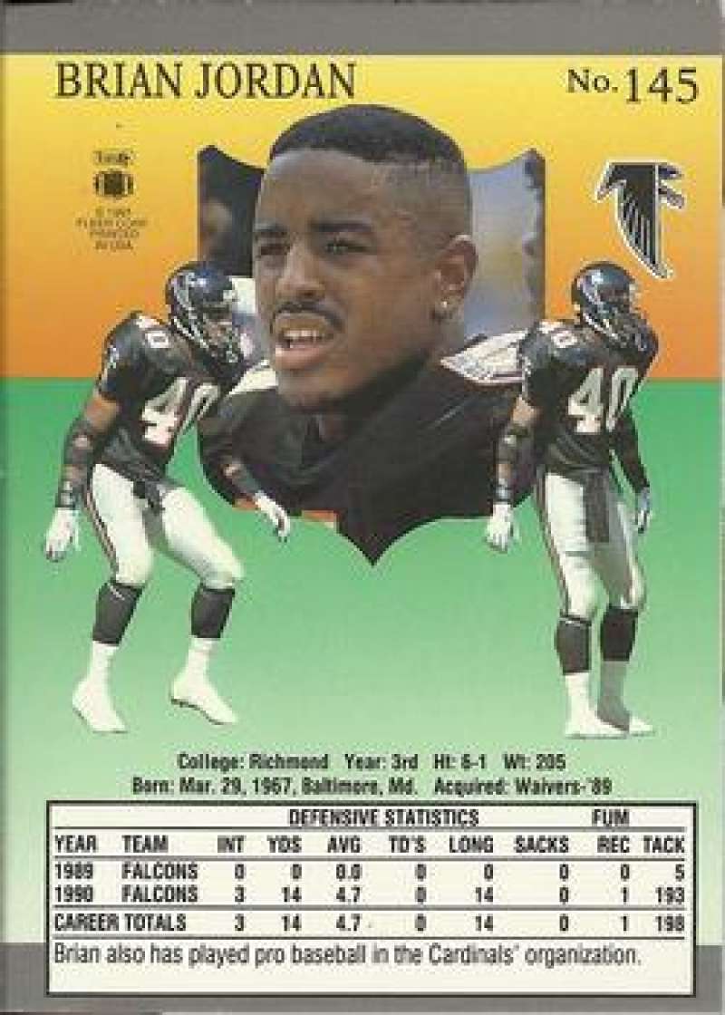 1991 Bowman Football Card #17 Michael Haynes - Atlanta Falcons