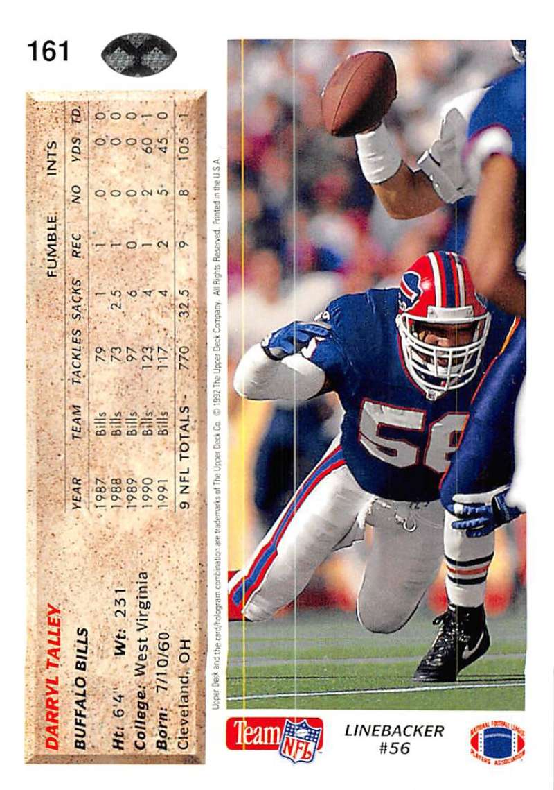 1992 UPPER DECK SHANE CONLAN #105 BUFFALO BILLS