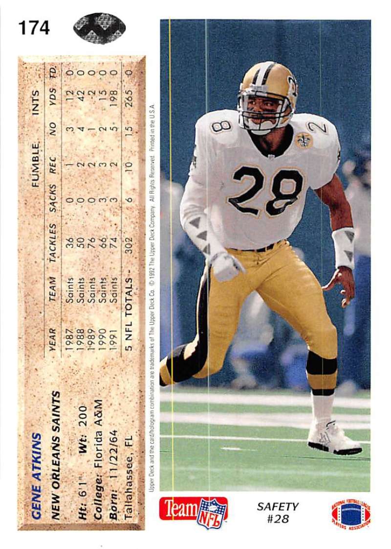 1989 Pro Set #270 RICKEY JACKSON New Orleans Saints