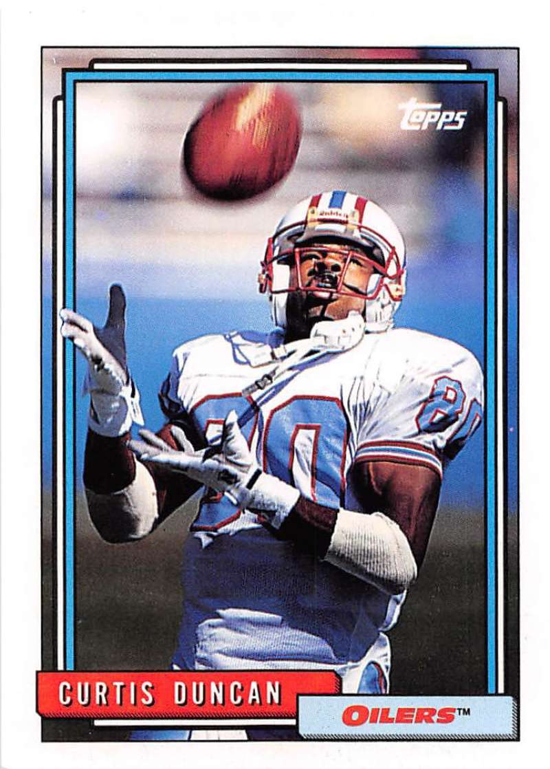 : 1989 Topps # 92 Curtis Duncan Houston Oilers (Football