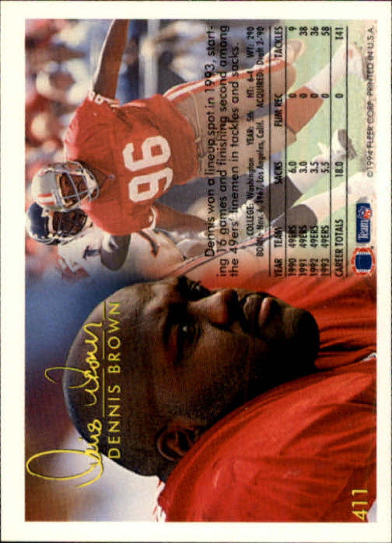 1994 Fleer Mark Carrier Cleveland Browns #93