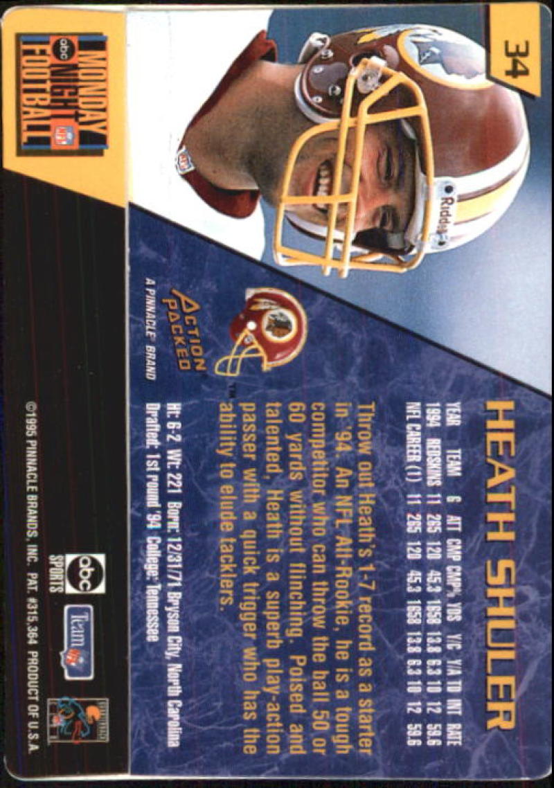 Heath Shuler 1995 Classic NFL Experience #105 Washington