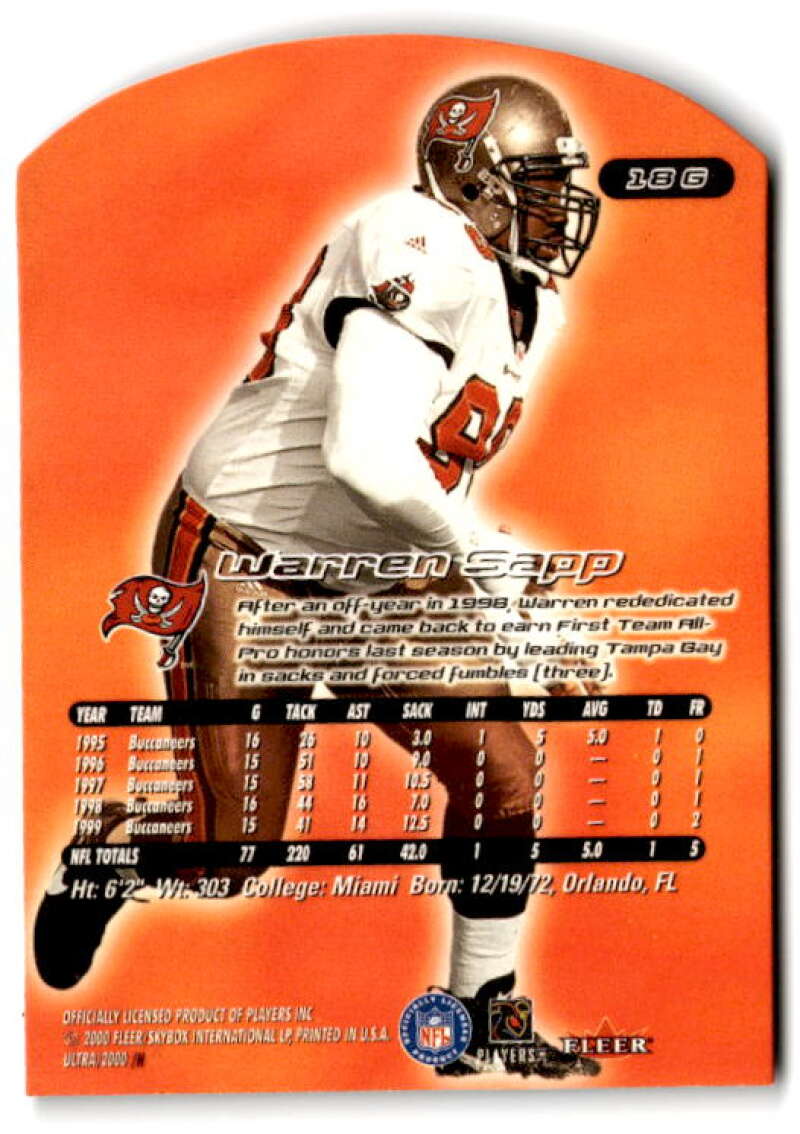 Mike Alstott 2000 Fleer Ultra Card #48 NFL Tampa Bay Buccaneers