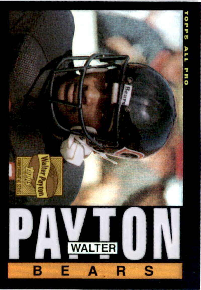 2001 Topps Chrome Walter Payton Reprints Refractors