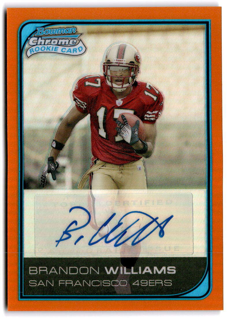 2006 Bowman Chrome Rookie Autographs Refractors Orange