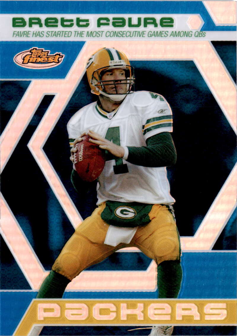 2006 Topps Finest Brett Favre Finest Moments Blue Refractors