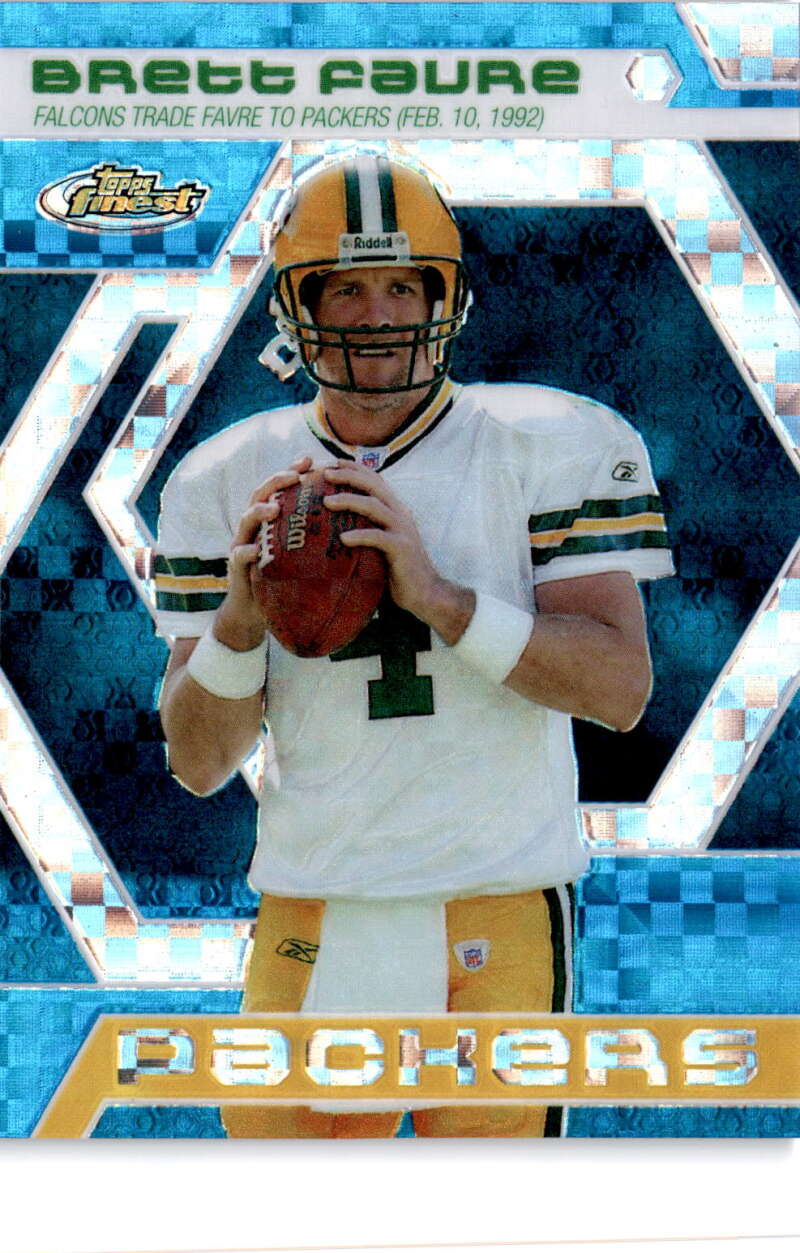 2006 Topps Finest Brett Favre Finest Moments Blue Xfractors