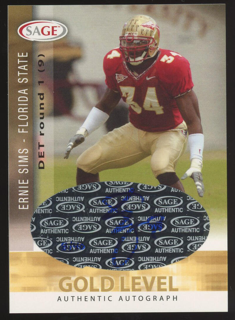 2006 SAGE  Autographs Gold