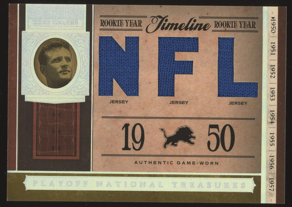 2006 Playoff National Treasures Timeline Material NFL