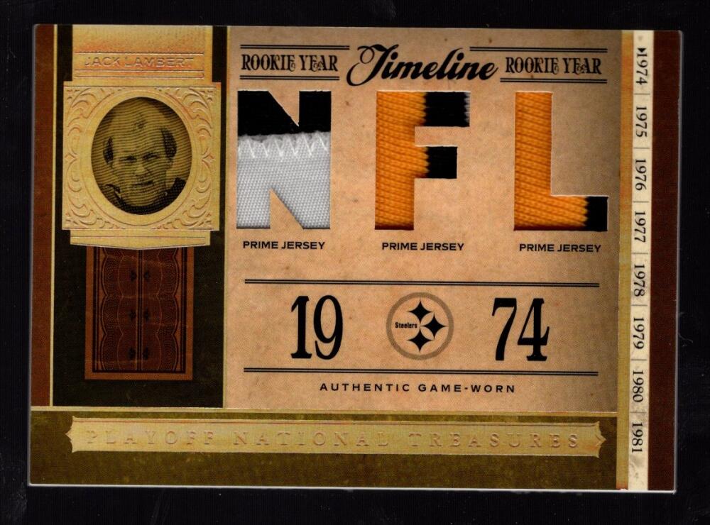 2006 Playoff National Treasures Timeline Material NFL Prime