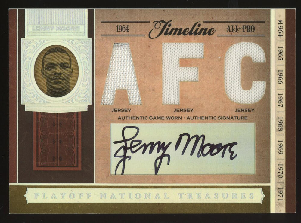 2006 Playoff National Treasures Timeline Material Signature AFC/NFC