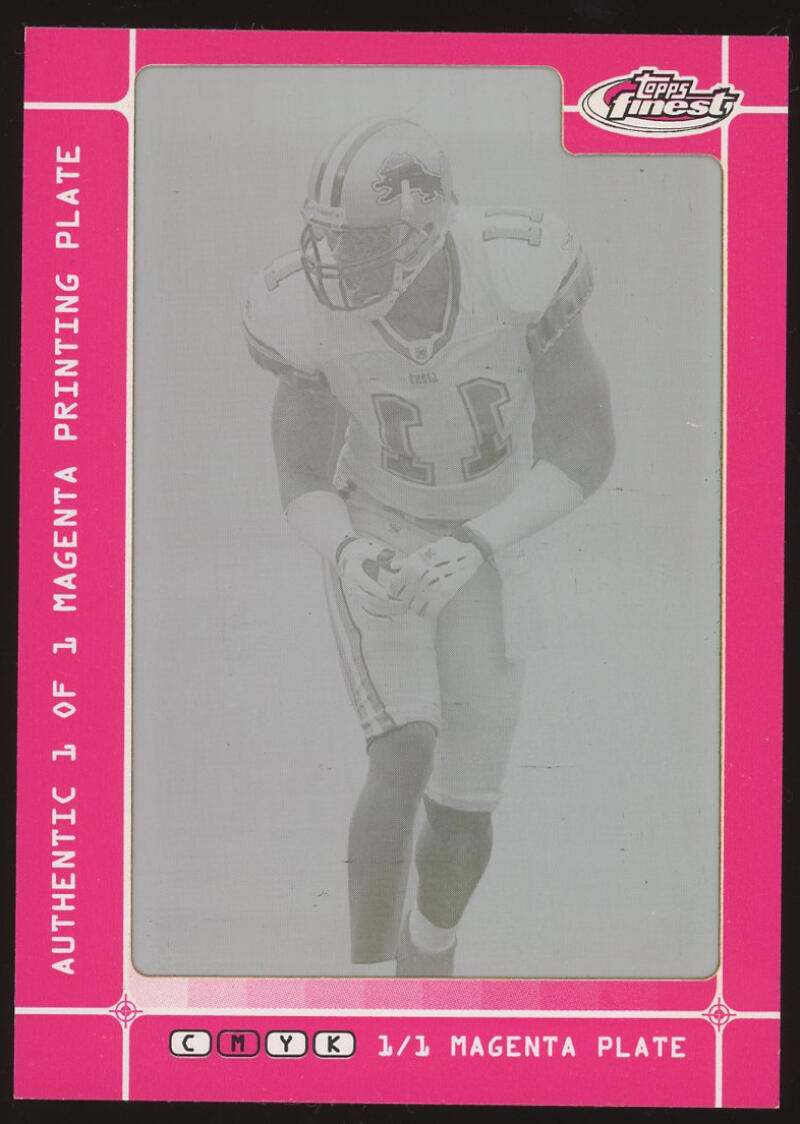 2007 Topps Finest Printing Plates Magenta