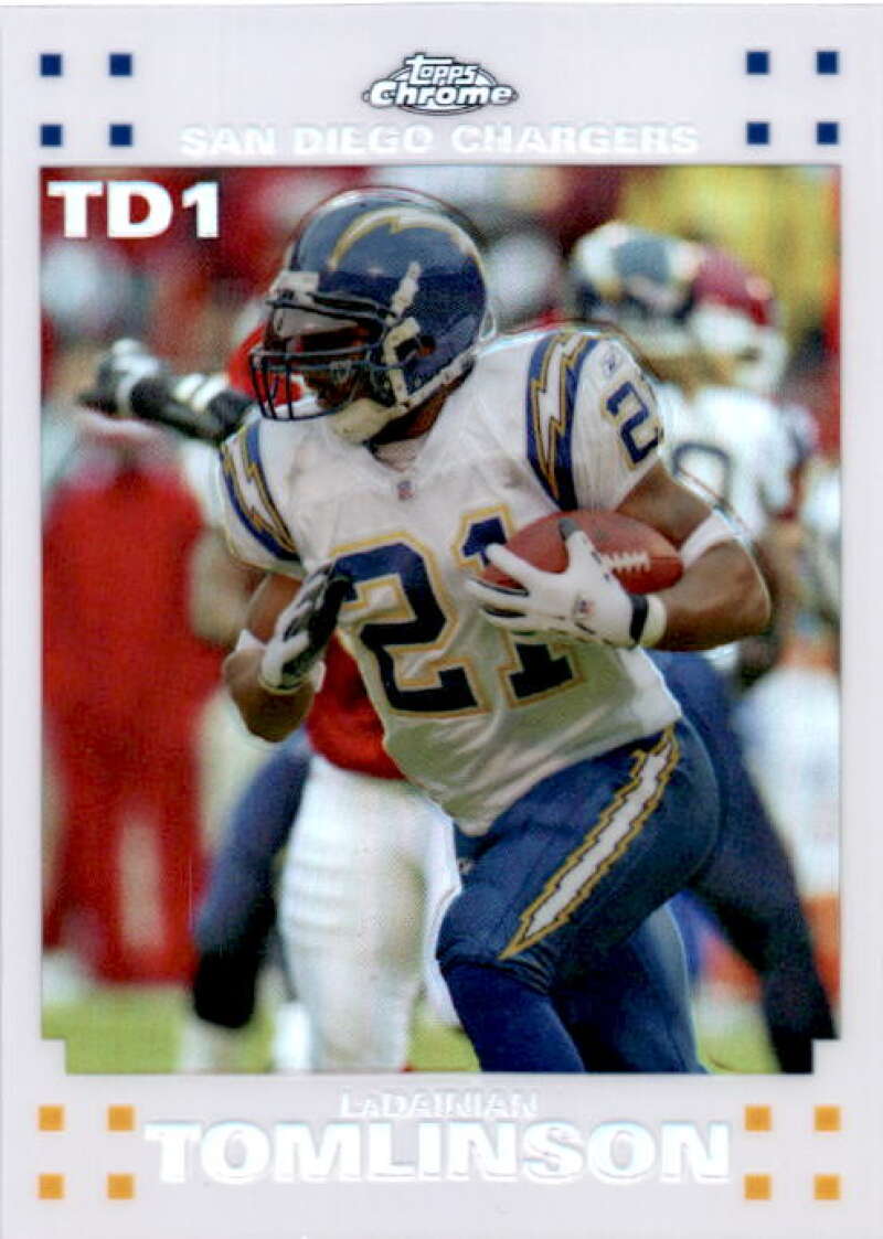 2007 Topps Chrome LaDainian Tomlinson White Refractors