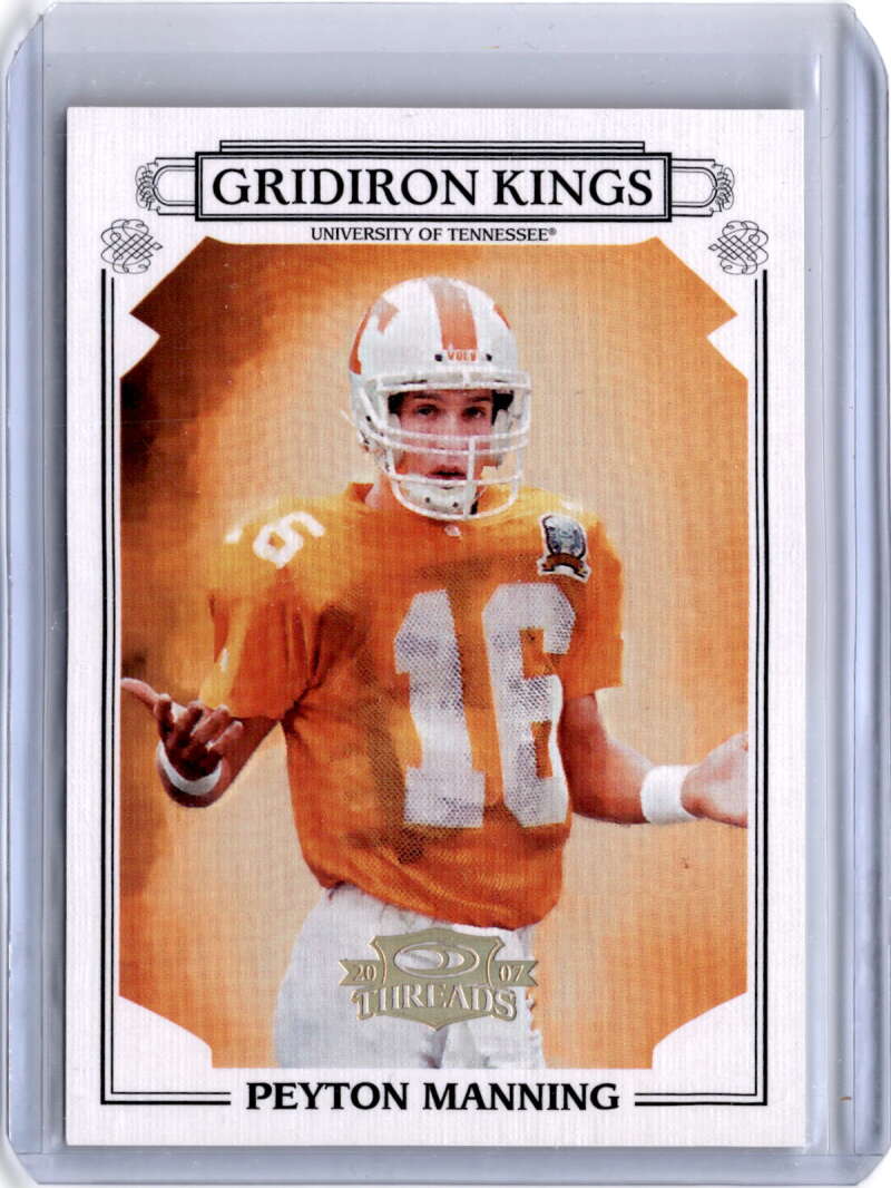 2007 Donruss Threads College Gridiron Kings Gold Holofoil