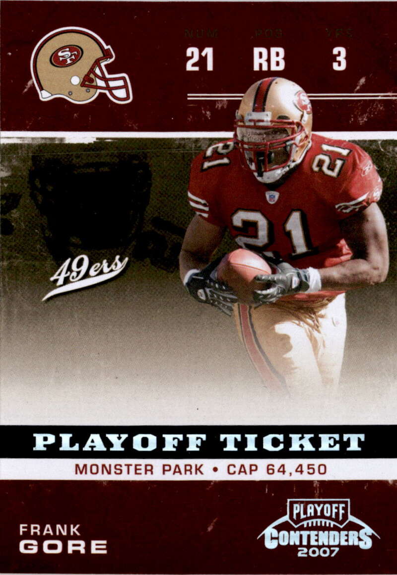 2007 Playoff Contenders Playoff Ticket