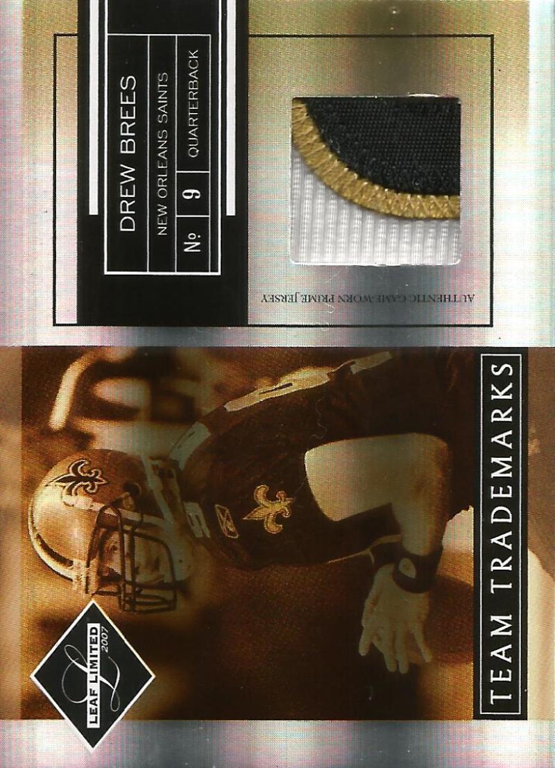 2007 Leaf Limited Team Trademarks Materials Prime