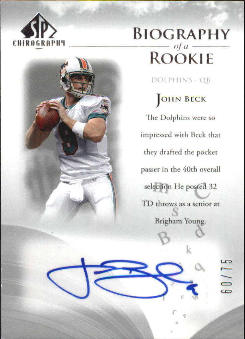 2007 SP Chirography Biography of a Rookie Autographs Silver