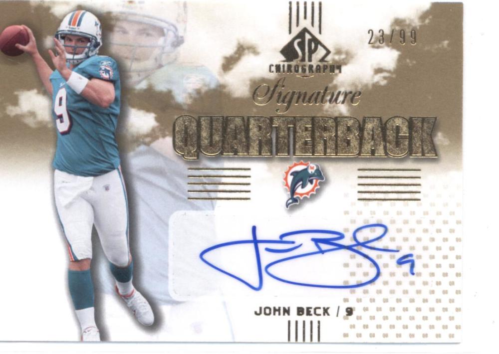 2007 SP Chirography Signature Quarterbacks Gold