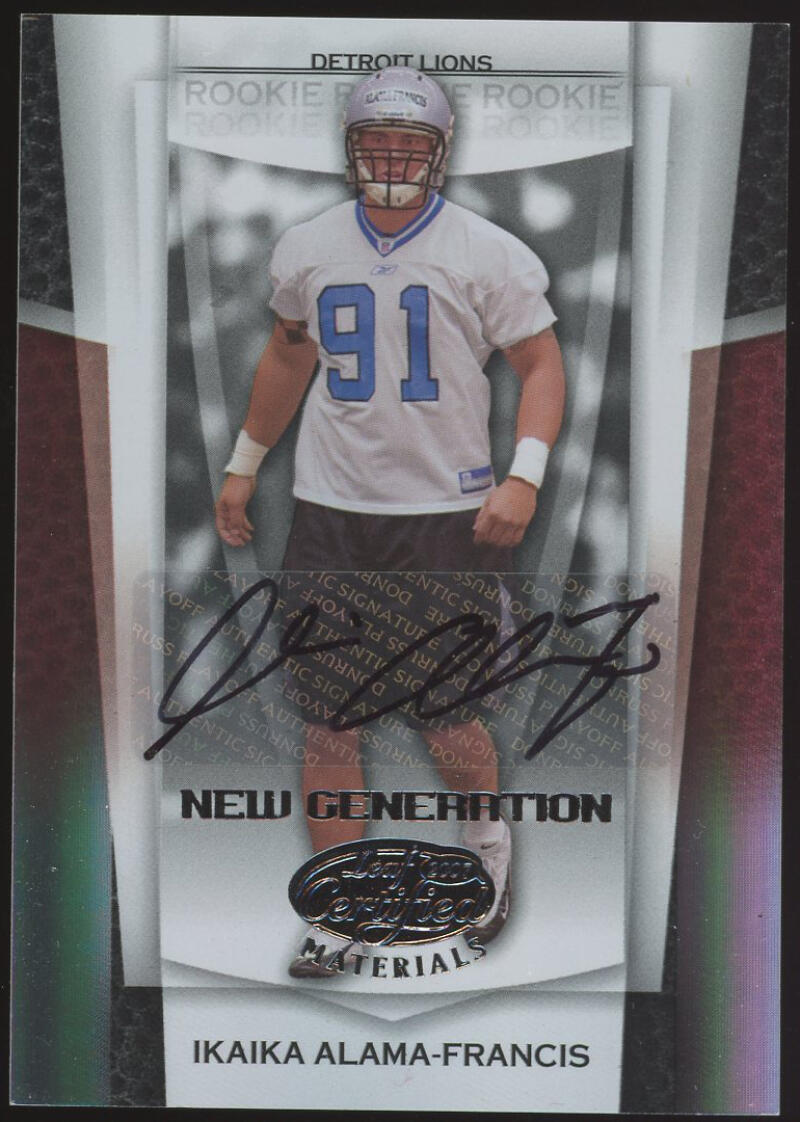 2007 Leaf Cerified Materials Mirror Black Signatures