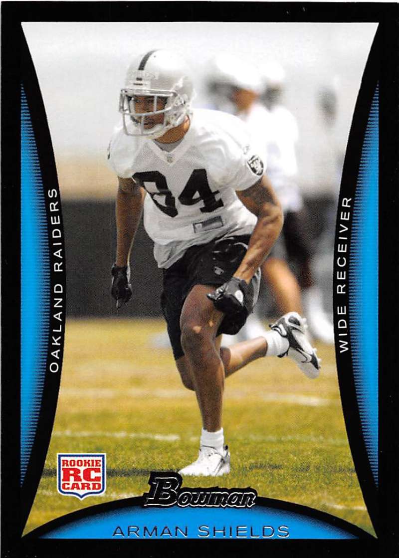 2008 Bowman #141 Arman Shields NM-MT RC Rookie Raiders