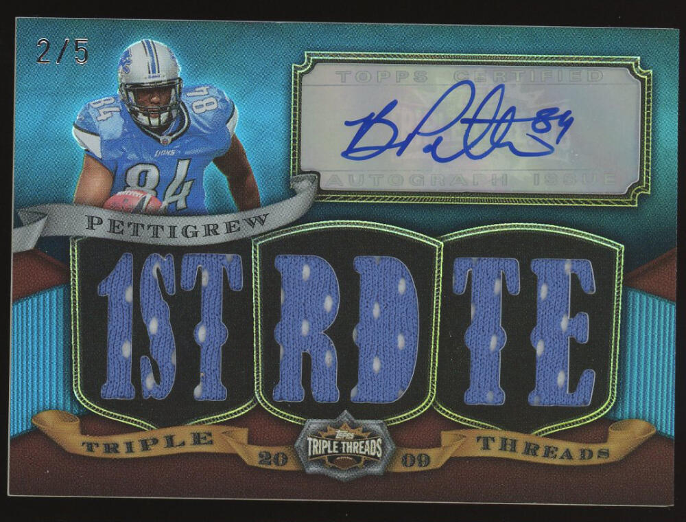 2009 Topps Triple Threads Autographed Relics Sapphire