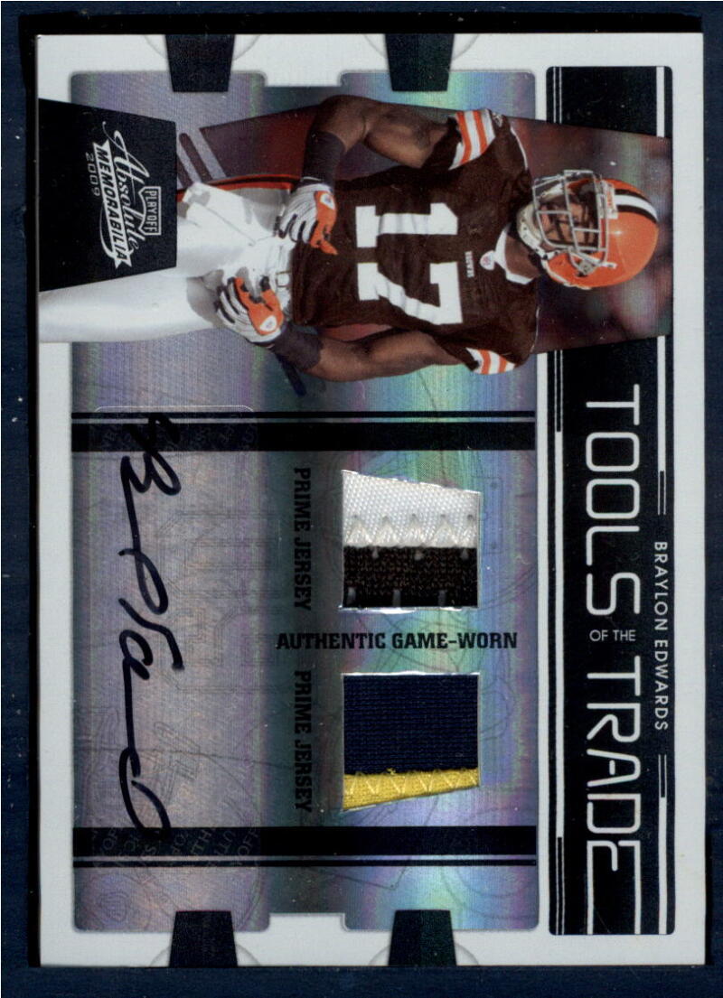 2009 Playoff Absolute Memorabila Tools of the Trade Black Double Prime Materials Signature Spectrum