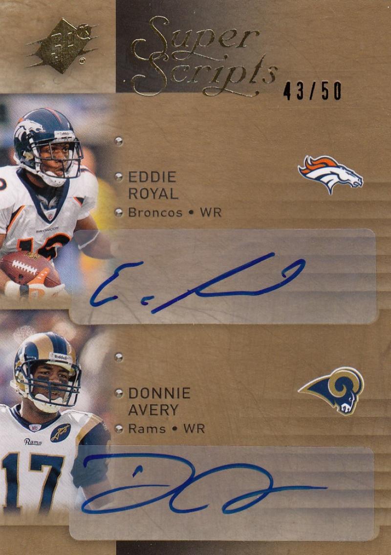 2009 SPx  Super Scripts Autographs Dual