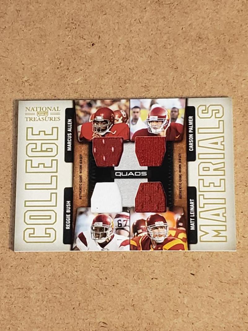 2009 Playoff National Treasures College Materials Quads