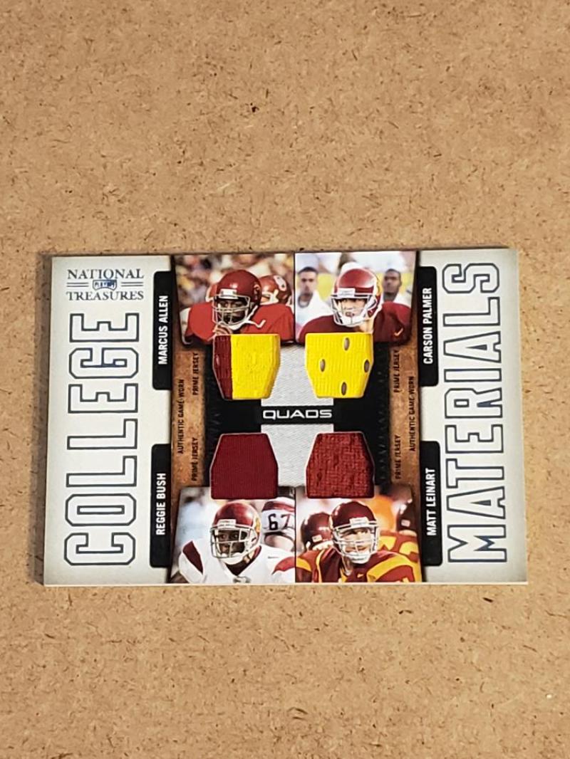 2009 Playoff National Treasures College Prime Materials Quads