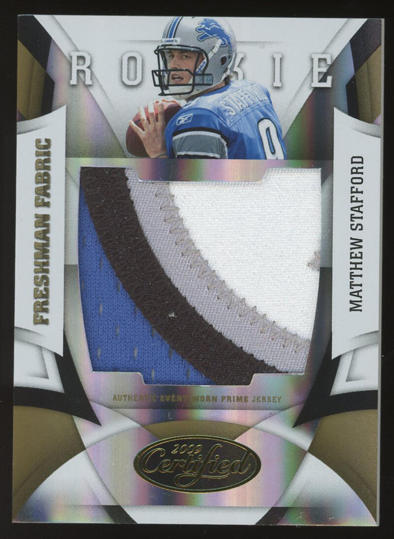 2009 Donruss Certified Mirror Gold Freshman Fabric Jumbo Prime