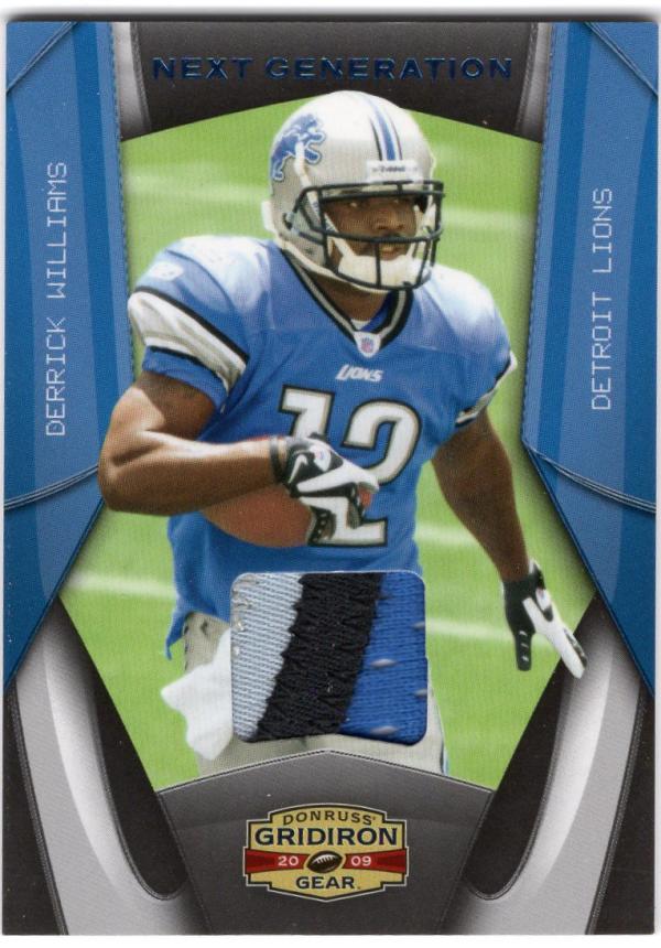 2009 Donruss Gridiron Gear Next Generation Jersey Prime