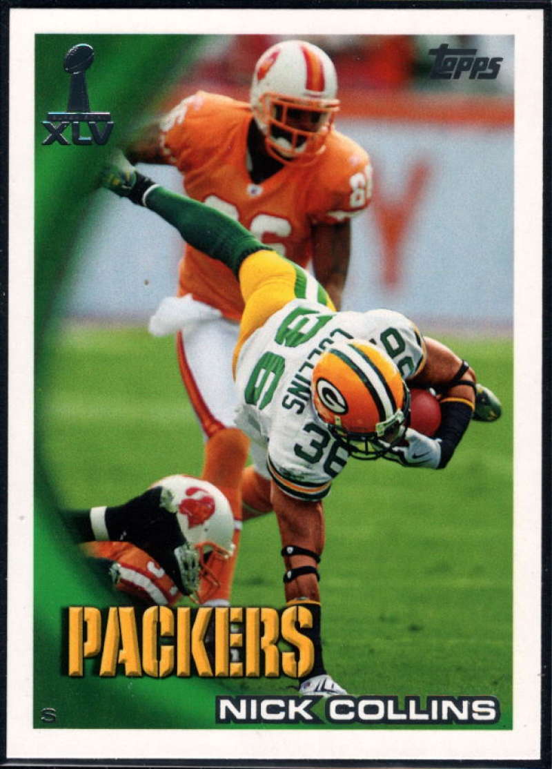 : 2010 Topps 2011 Super Bowl XLV Champions Green Bay Packers  Football Card #13 A.J. Hawk - NFL Trading Card : פריטי אספנות ואמנות