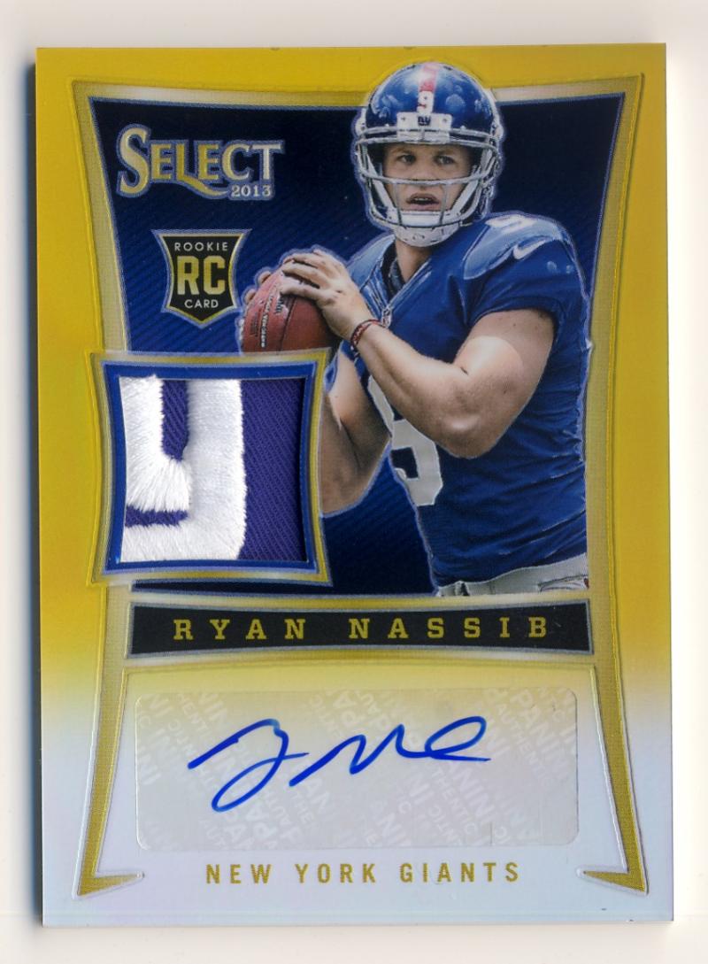 2013 Panini Select Rookie Jersey Prizm Gold Autographs