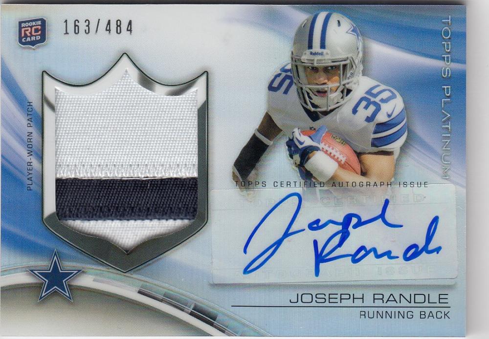 2013 Topps Platinum Rookie Refractor Autograph Patch