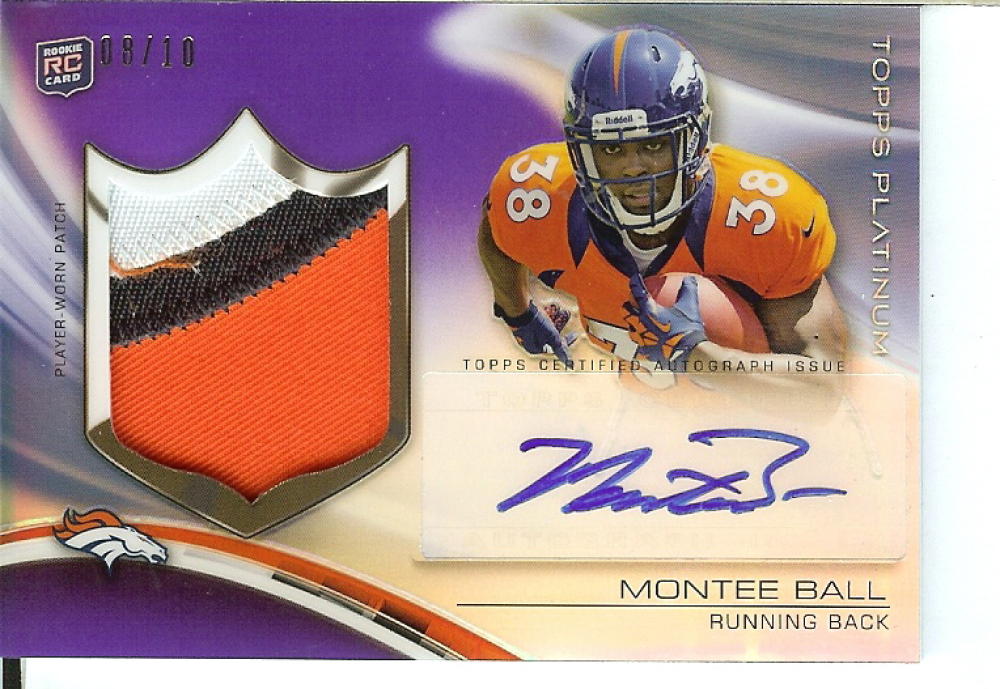 2013 Topps Platinum Purple Rookie Refractor Autograph Patch