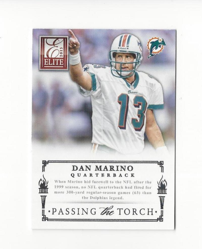 2013 Donruss Elite Passing the Torch Silver