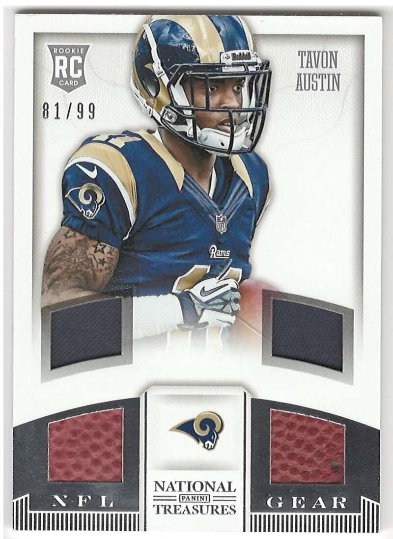 2013 Playoff National Treasures Rookie NFL Gear Quads Materials