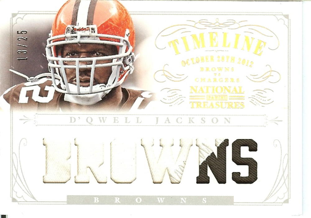 2013 Playoff National Treasures Timeline Materials Names