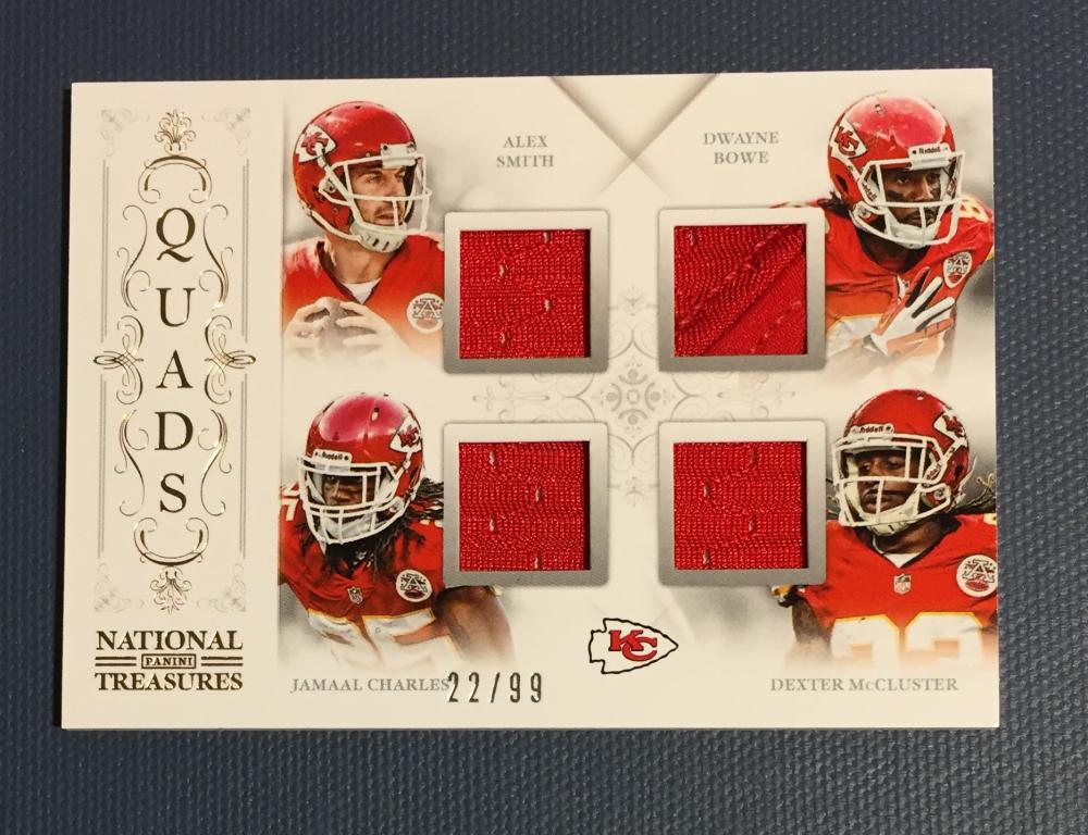 2013 Playoff National Treasures Team Quads