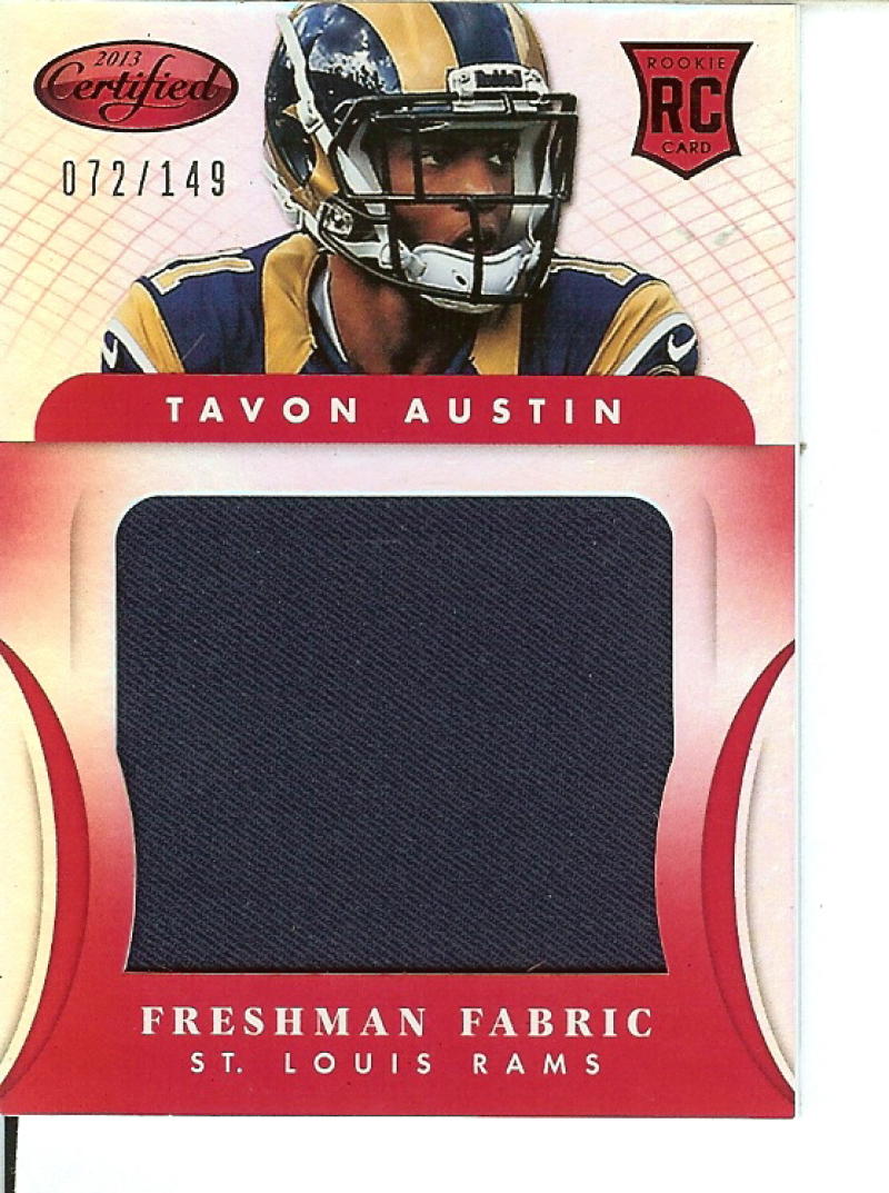 2013 Panini Certified Freshman Fabric Mirror Red Jumbo